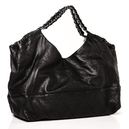 Chanel Distressed Caviar XL Coco Cabas Black 4 of 8