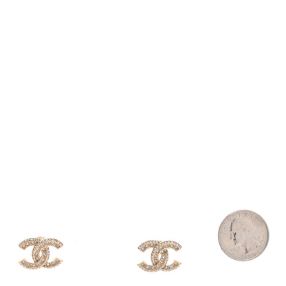 Chanel Baguette Crystal CC Earrings Gold 2 of 4