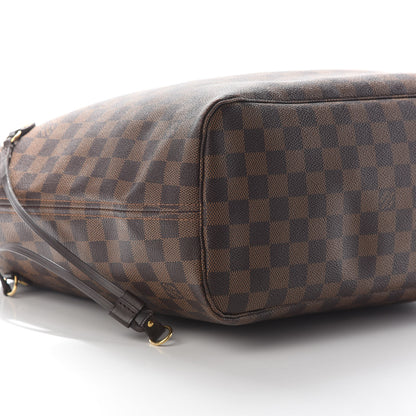 Louis Vuitton Damier Ebene Neo Neverfull MM Rose Ballerine 7 of 8