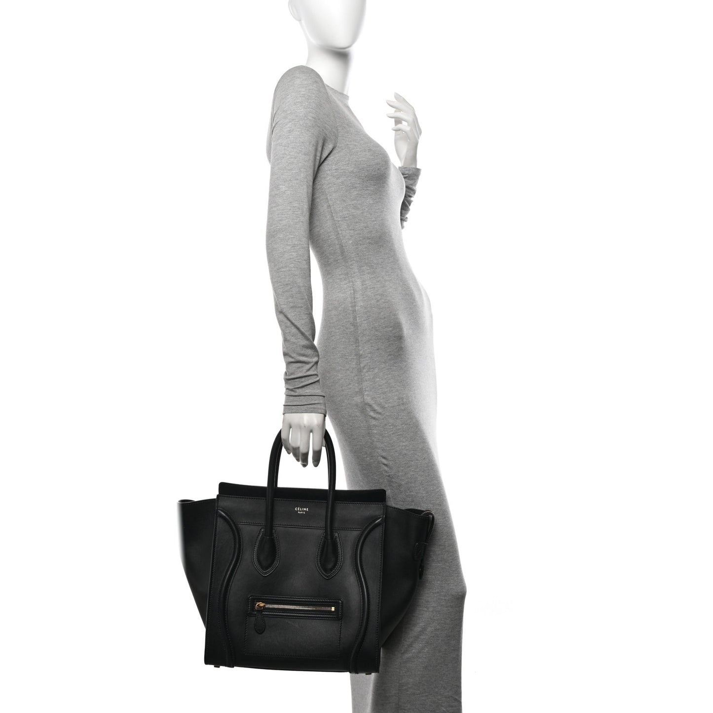 Smooth Calfskin Mini Luggage Black