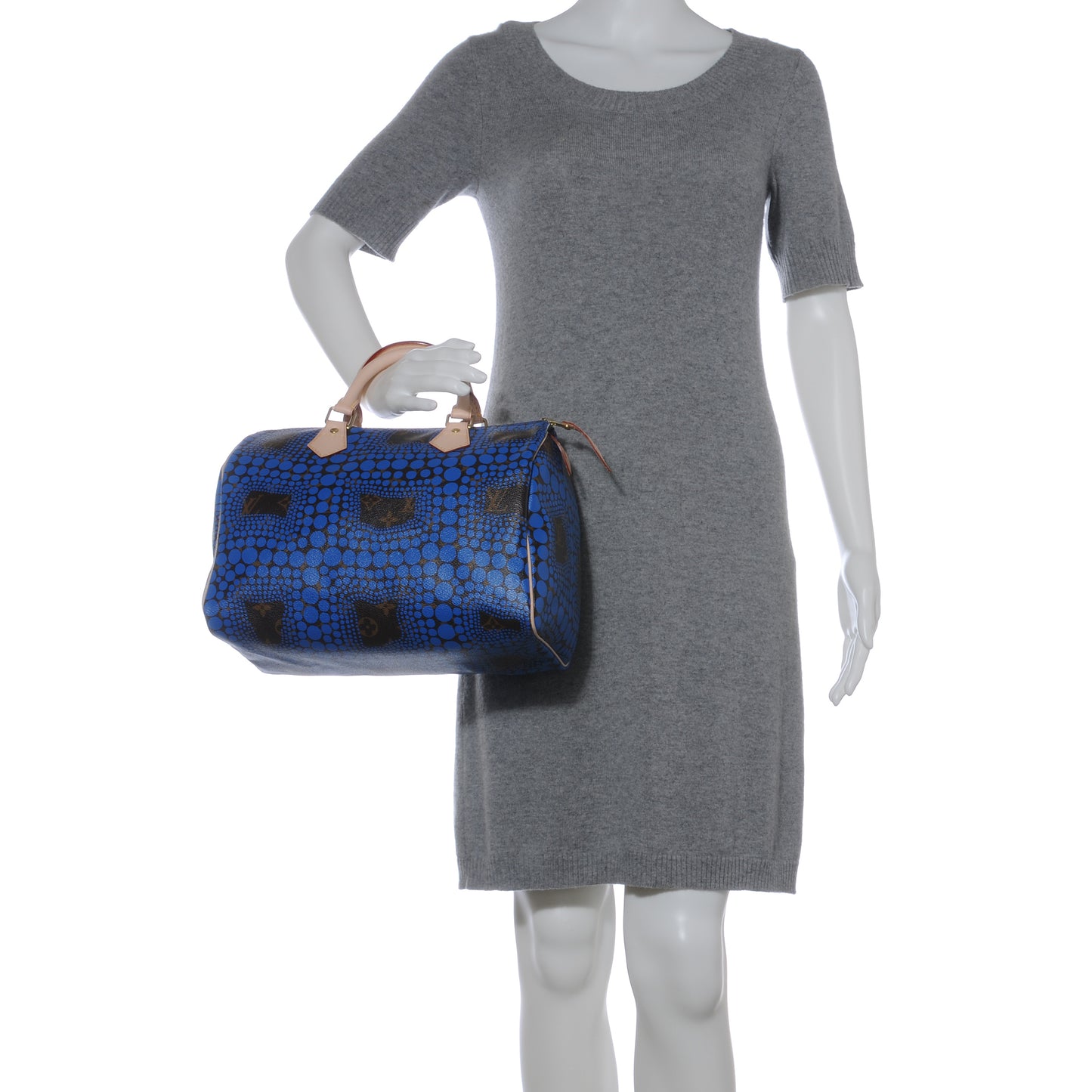 Monogram Kusama Town Speedy 30 Blue