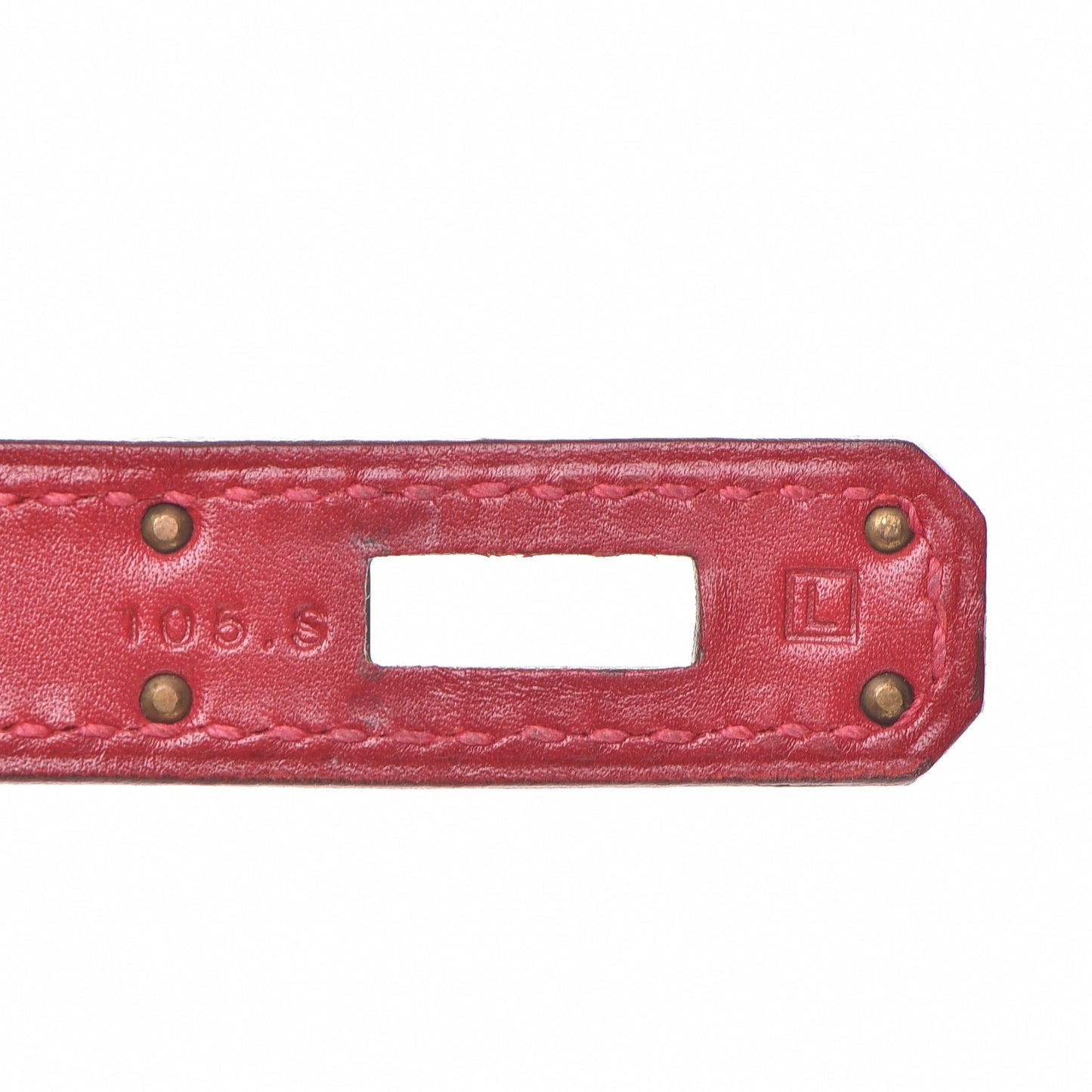 Tadelakt Kelly Cut Clutch Rouge Vif