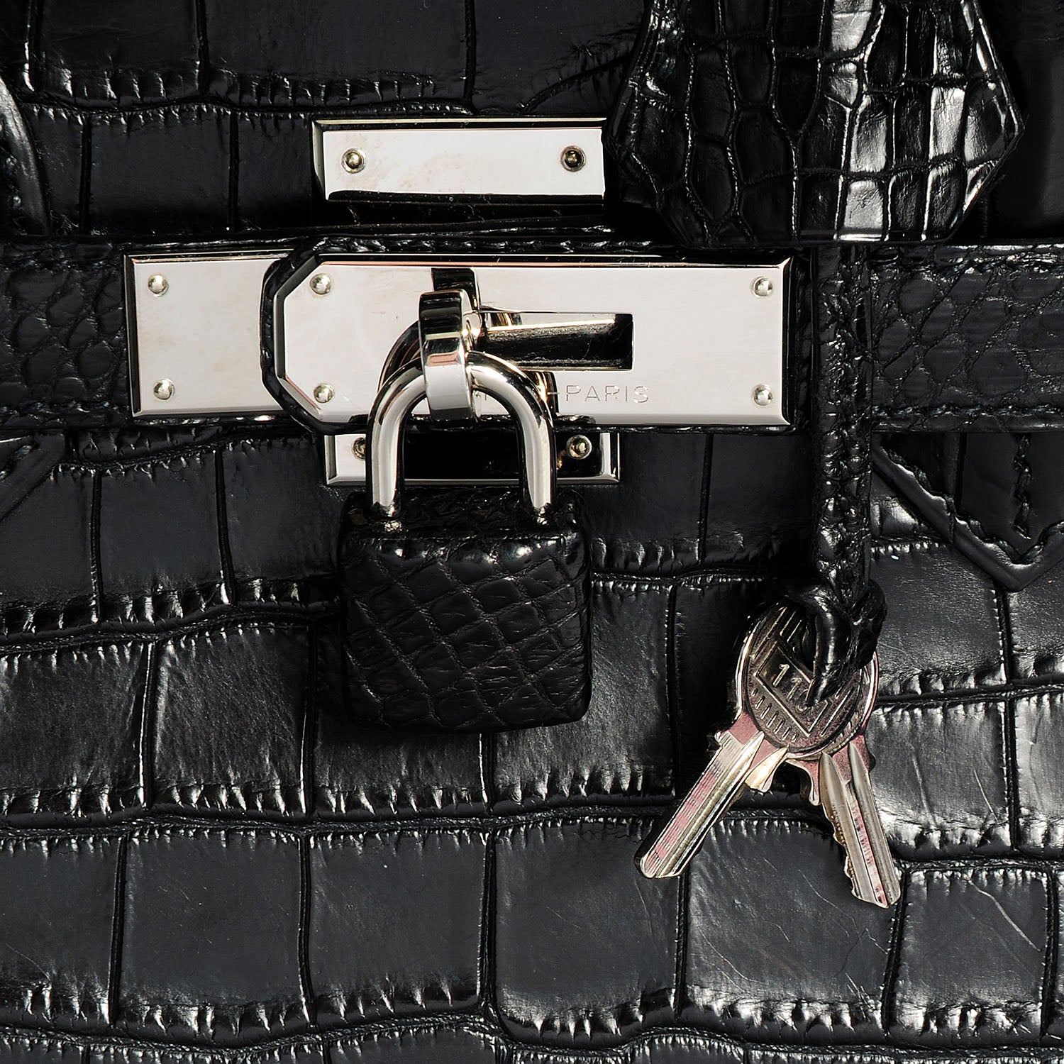 Hermes Matte Porosus Crocodile Birkin 35 Black 8 of 10