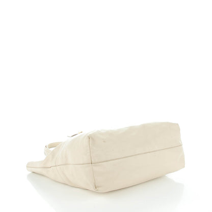 Miu Miu Vitello Soft Calf Shopping Tote Talco 4 of 11