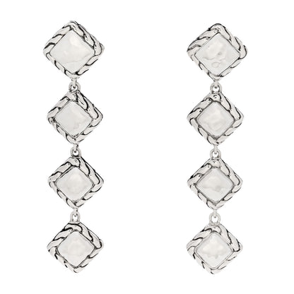 John Hardy Sterling Silver Palu Square Drop Earrings 1 of 4