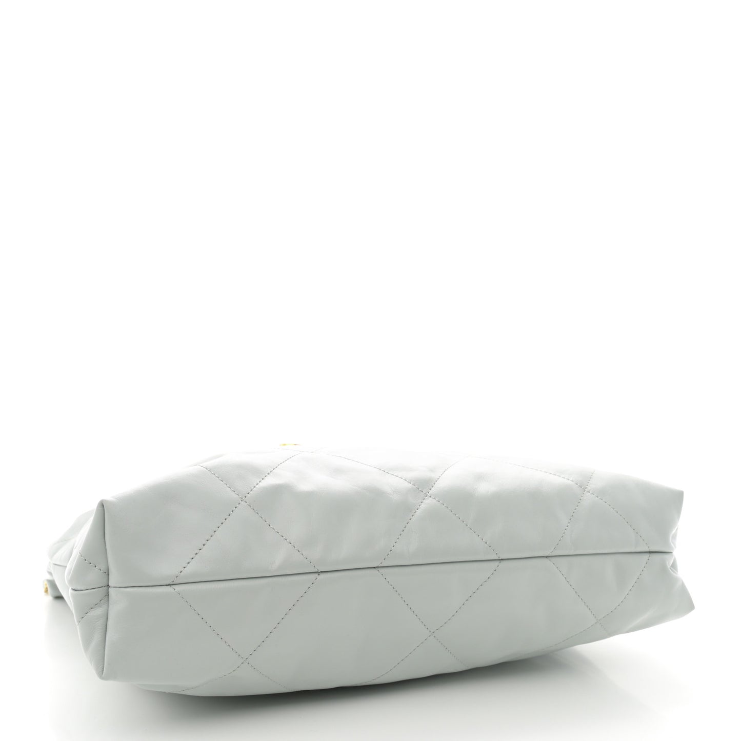 Shiny Calfskin Quilted Chanel 22 Light Blue