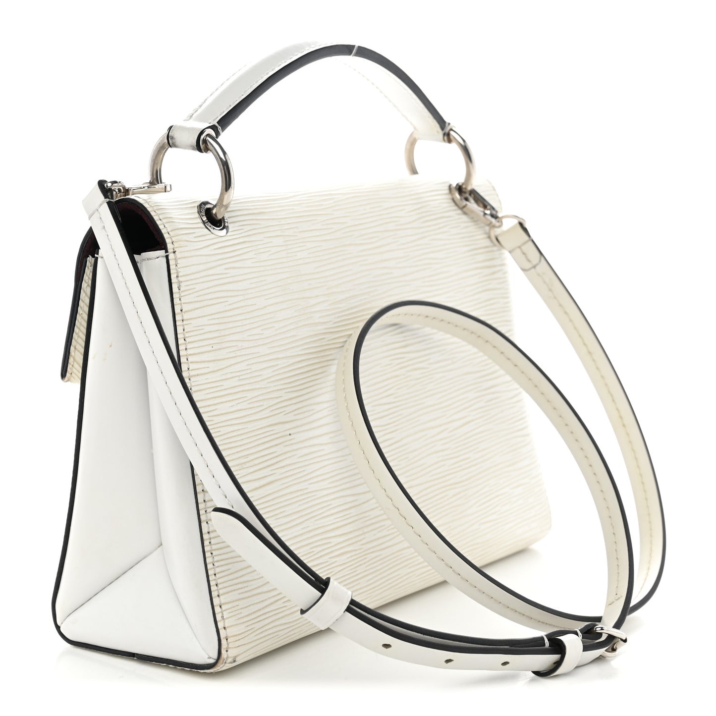 Epi Pochette Grenelle White