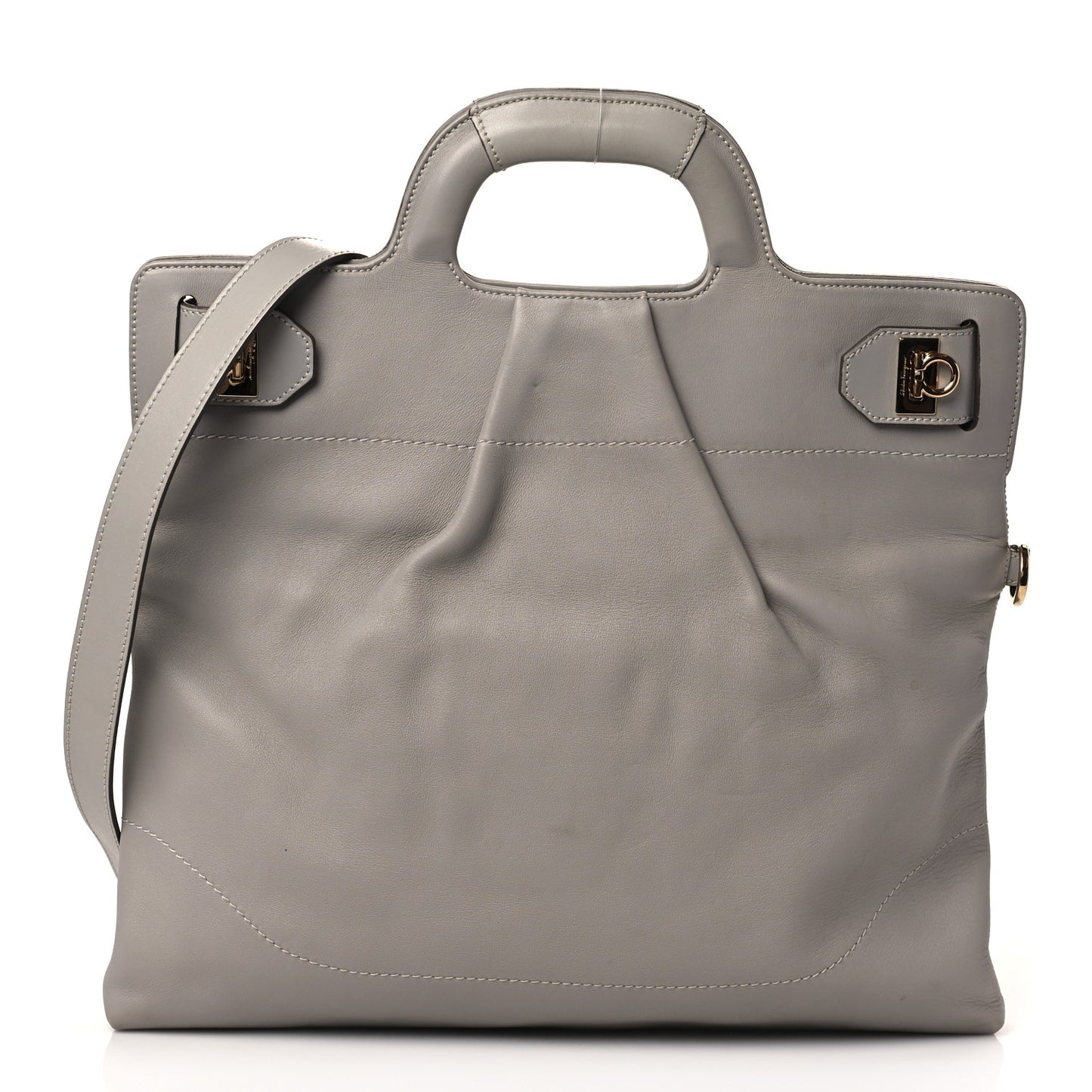 Calfskin Wanda Tote Grey