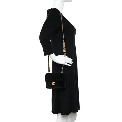 Chanel Velvet Enamel Mini Flap Black 2 of 15