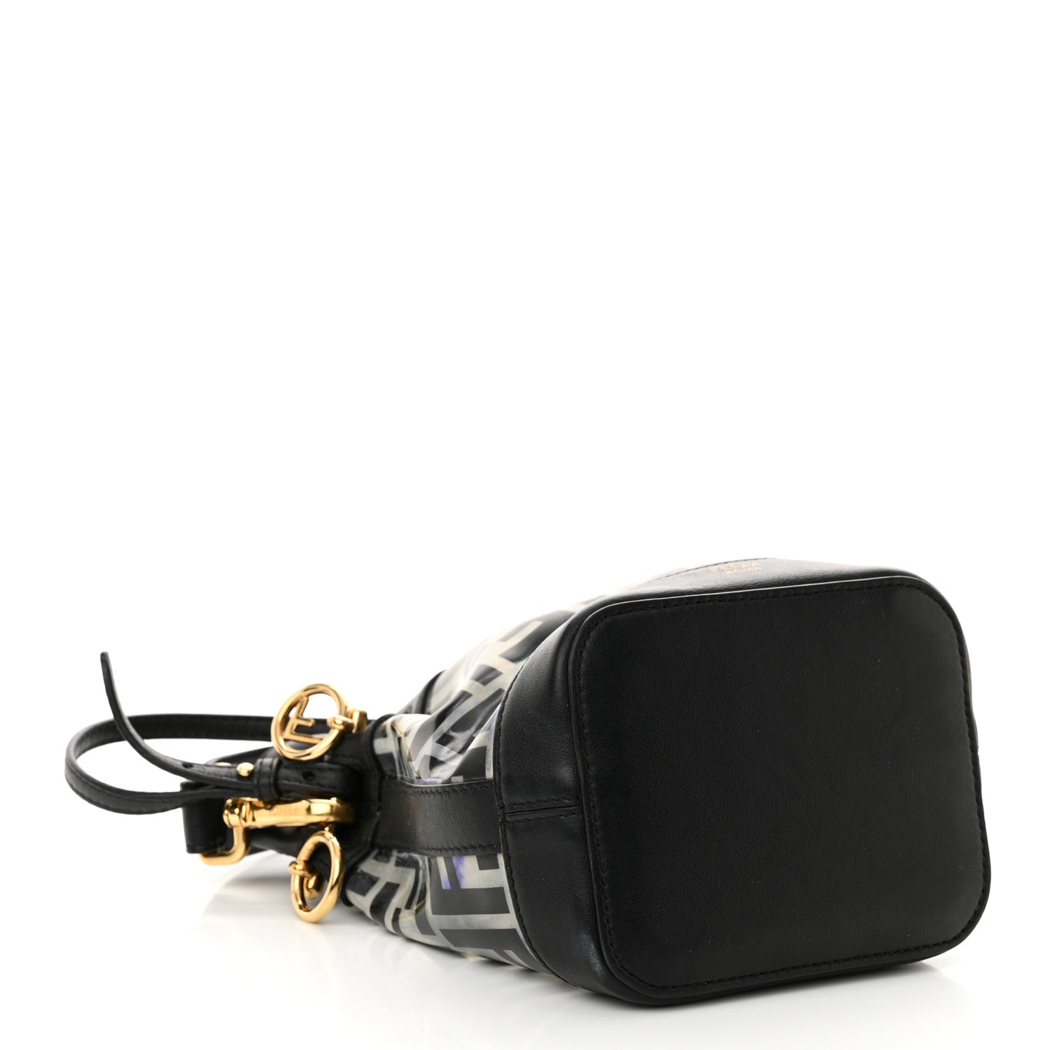 Fendi TPU FF Vitello Grace F is Fendi Mini Mon Tresor Bucket Bag Black 4 of 13