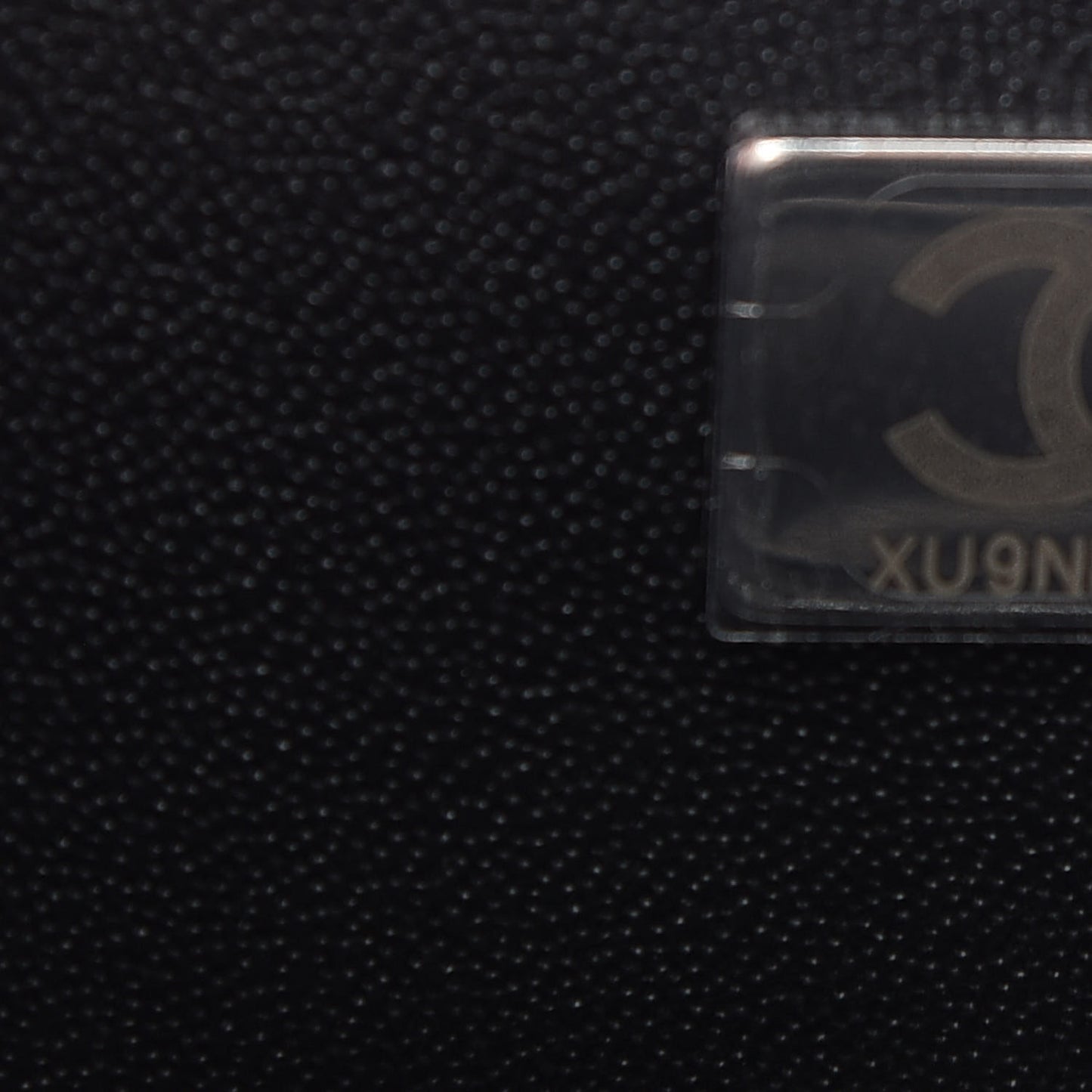 Lambskin Printed Mini Rectangular Flap Black Silver