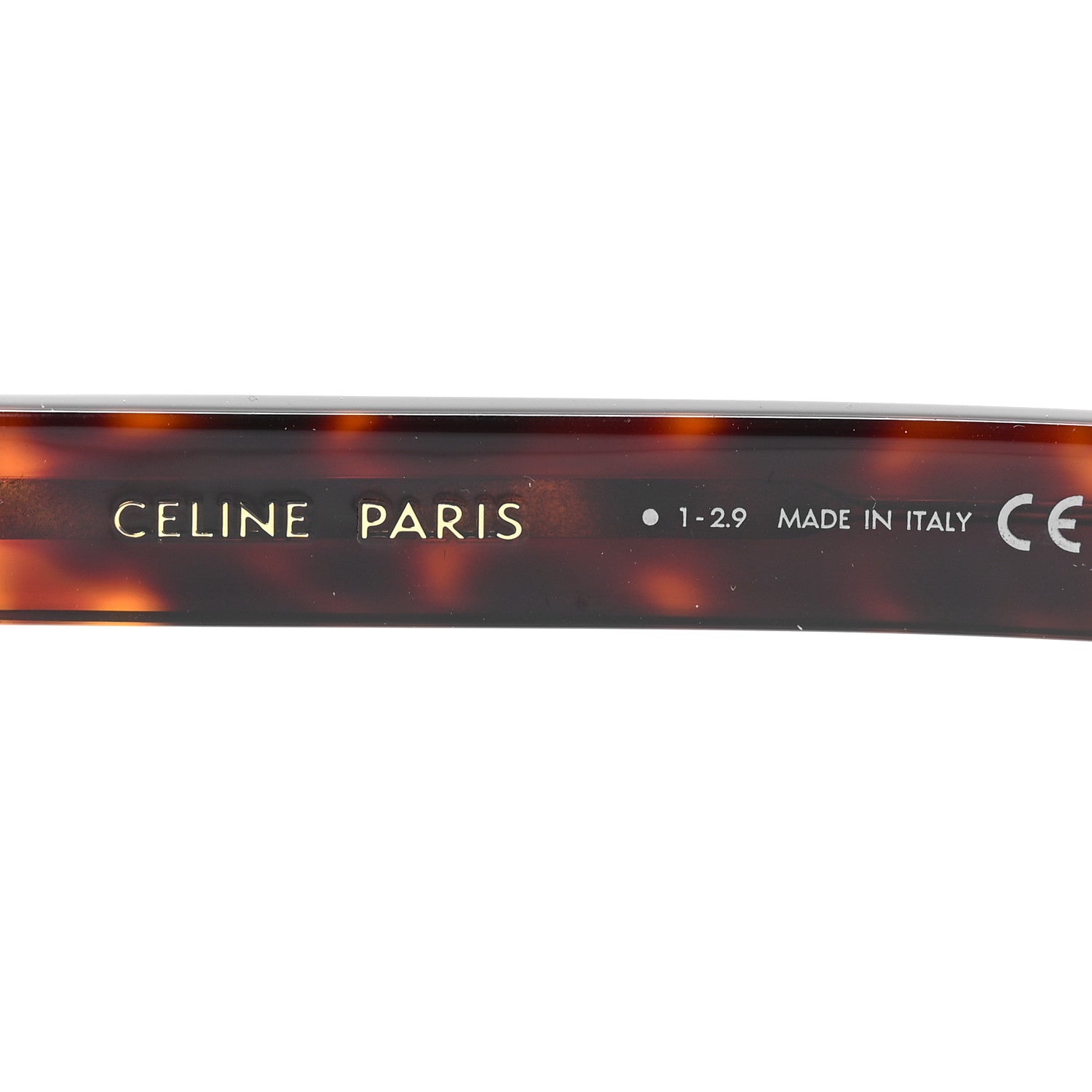Celine Acetate Polarized Square Sunglasses CL40090I Havana 5 of 6
