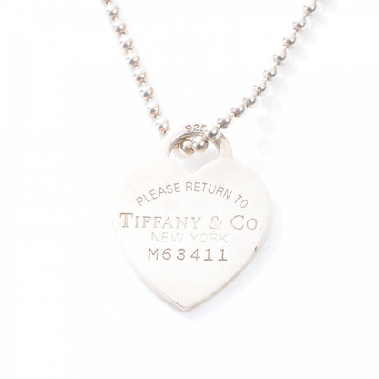 Tiffany Sterling Silver Long Return to Tiffany Heart Pendant Necklace 3 of 6