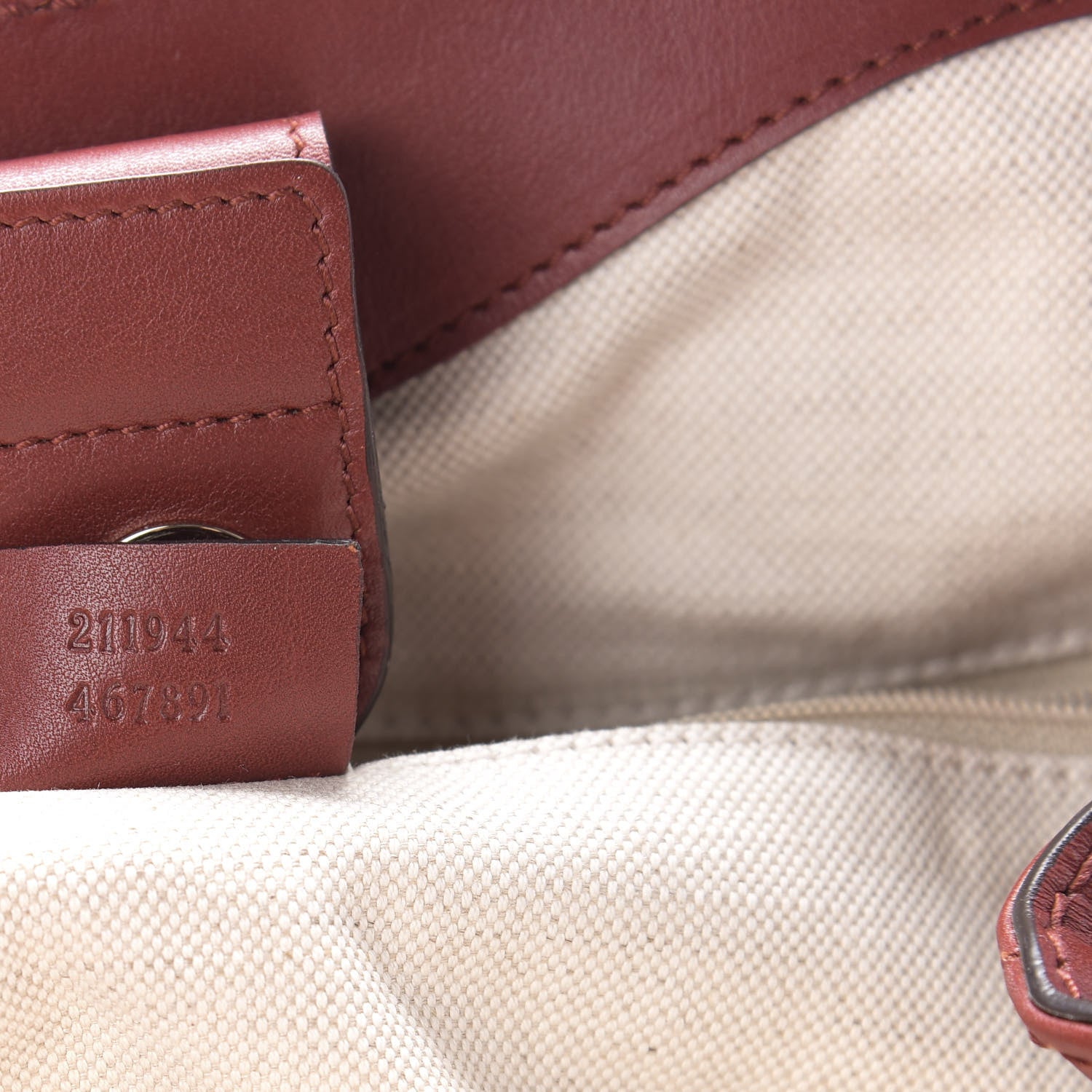 Gucci Guccissima Medium Sukey Tote Cherry 9 of 10