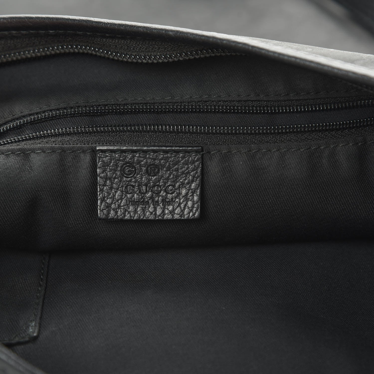 Gucci Monogram Abbey Messenger Bag Black 6 of 13