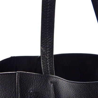 Celine Soft Grained Calfskin Medium Belt Cabas Phantom Black 11 of 15