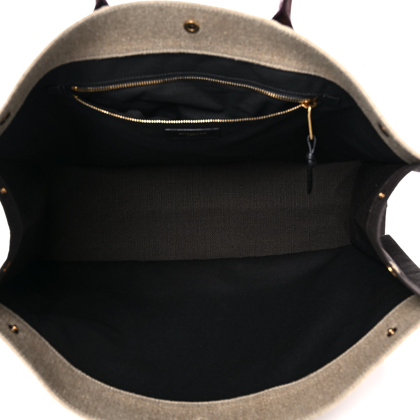 Linen Calfskin Rive Gauche Tote Natural