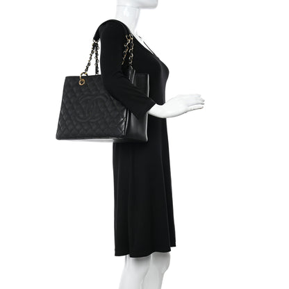 Chanel Caviar Quilted Grand Shopping Tote GST Black 2 of 9