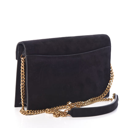 Saint Laurent Suede Calfskin Monogram Le Sept Chain Bag Black 3 of 9