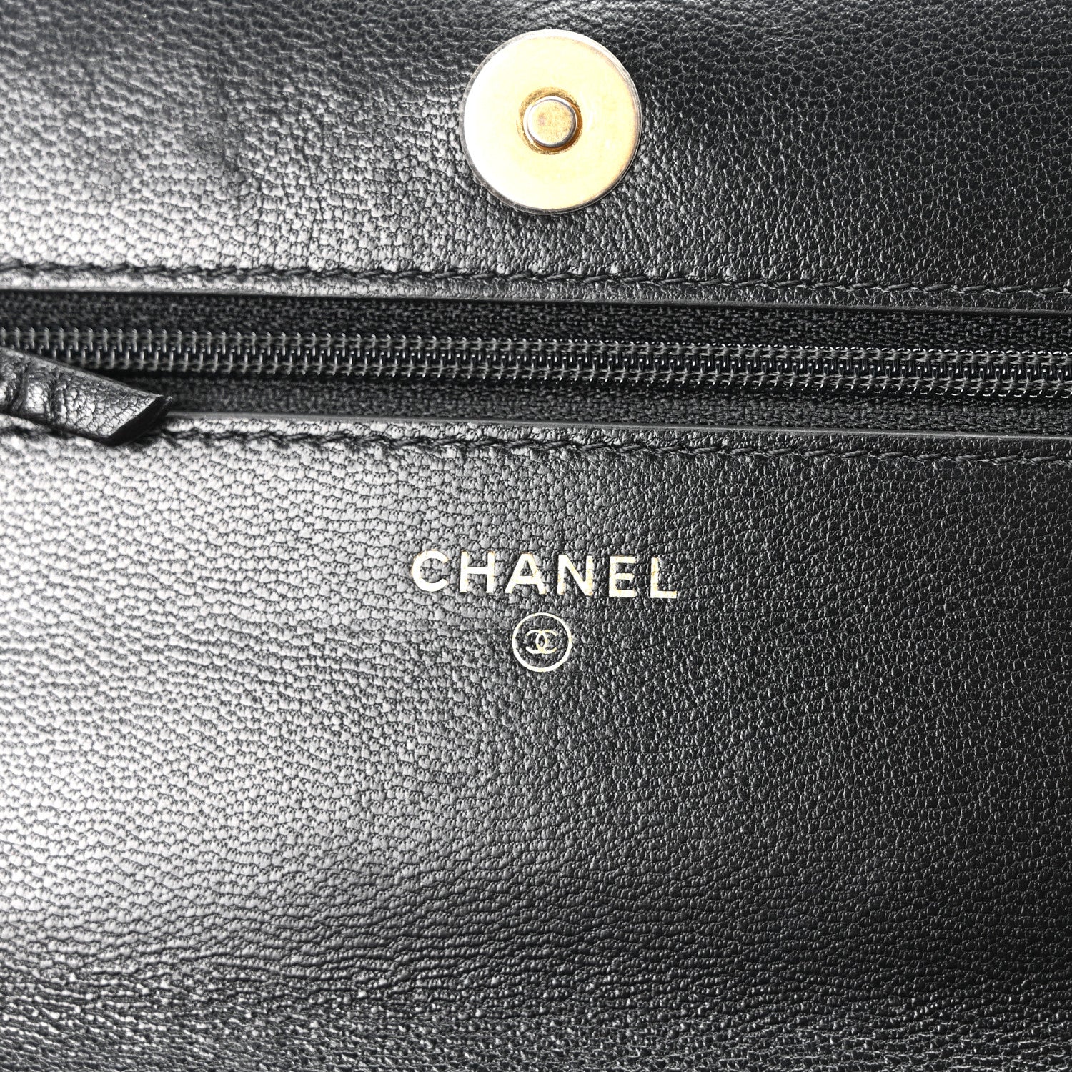 Chanel Lambskin Quilted Chanel 19 Wallet On Chain WOC Black 6 of 11