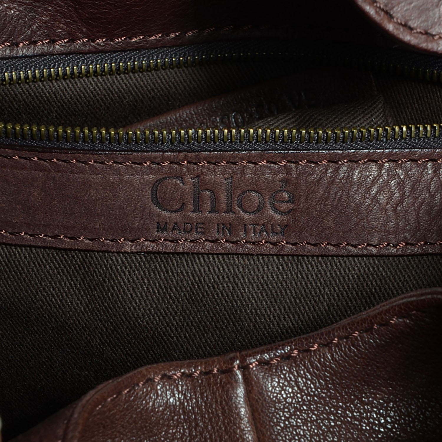 Chloe Calfskin Silverado Pocket Shoulder Bag Chocolate 7 of 8