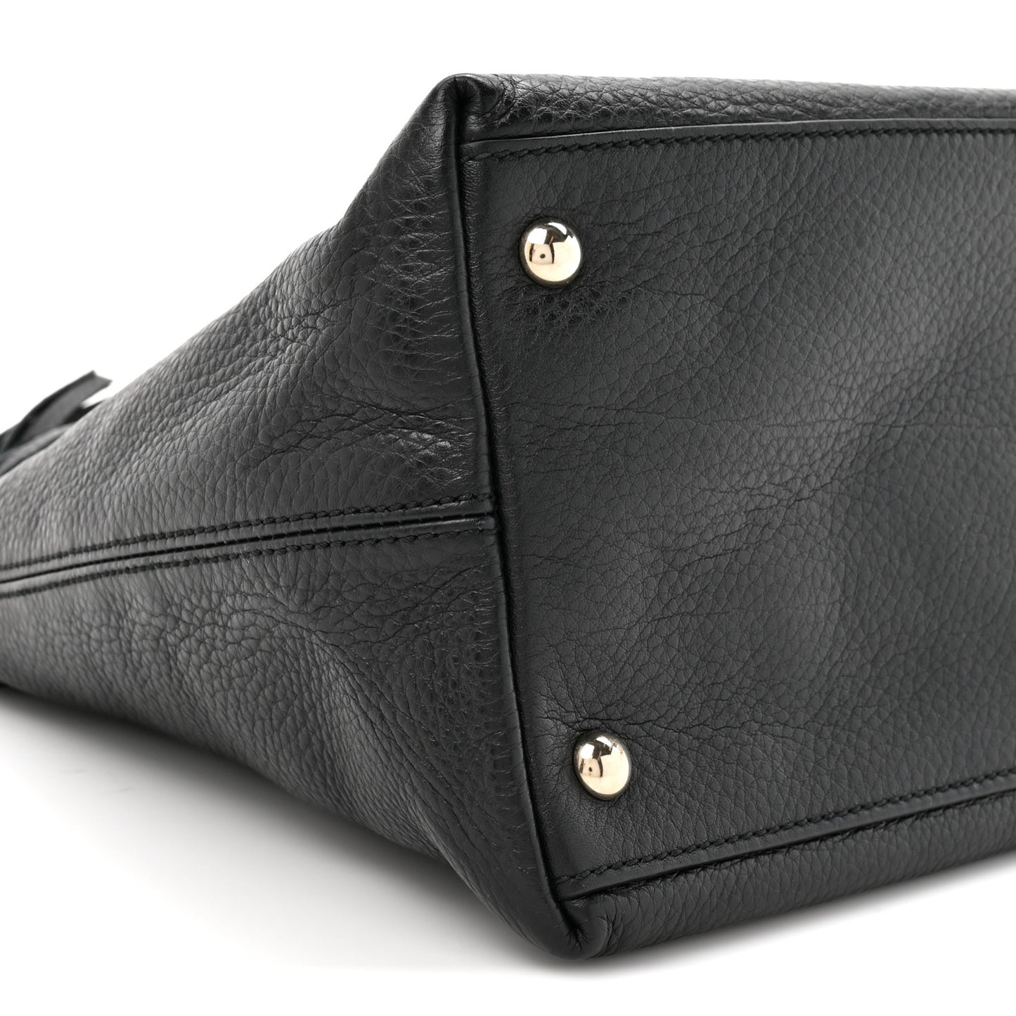 Cellarius Calfskin Small Soho Top Handle Satchel Black