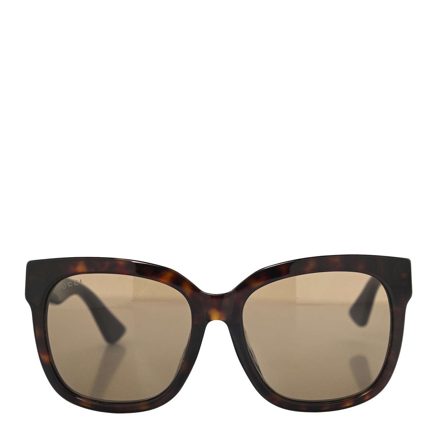 Gucci Square Frame Glitter Sunglasses GG0034SA Tortoise Blue