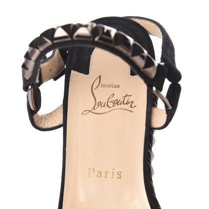 Christian Louboutin Suede Cataclou 60 Platform Sandals 41 Black 7 of 8
