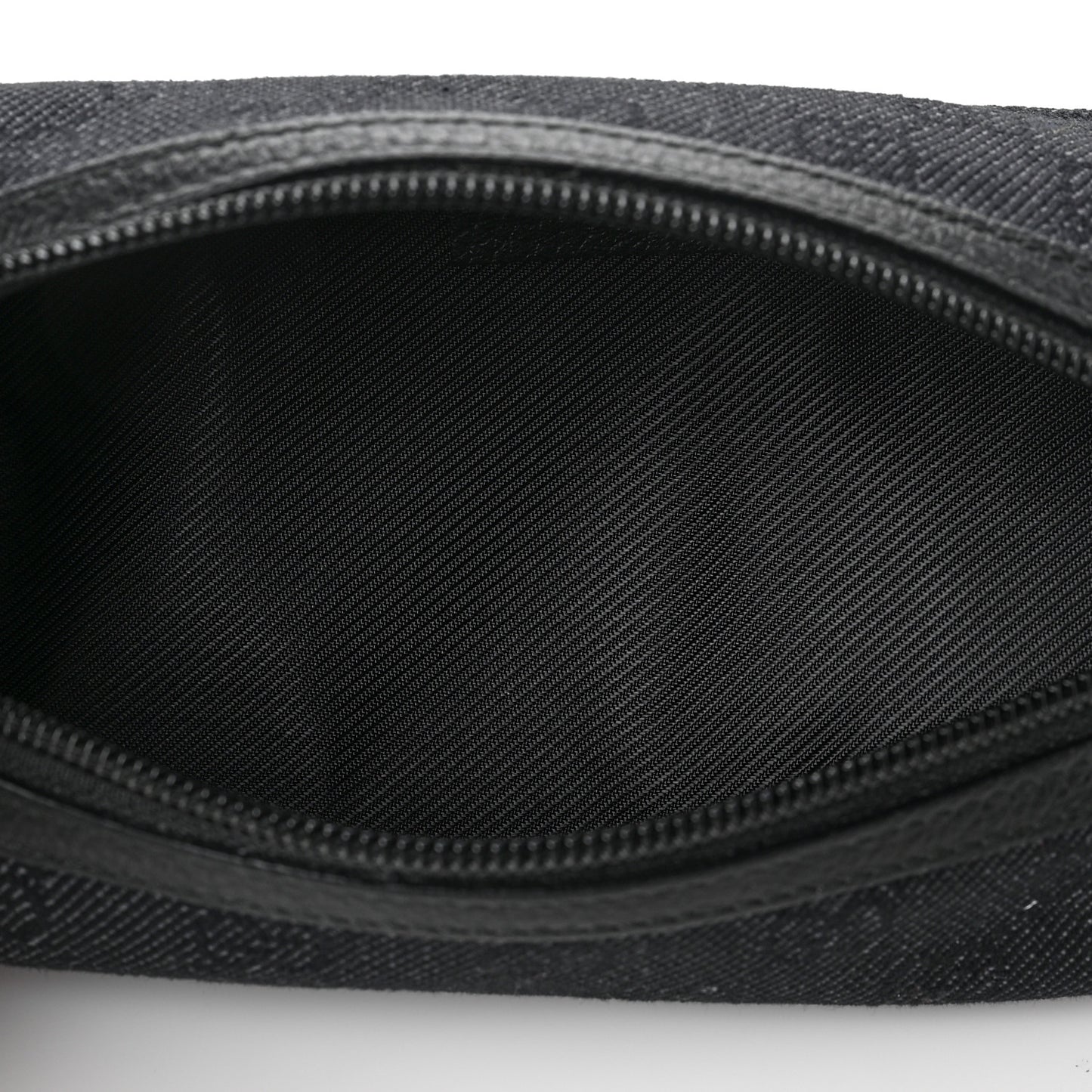 Denim Monogram Small Cosmetic Case Black