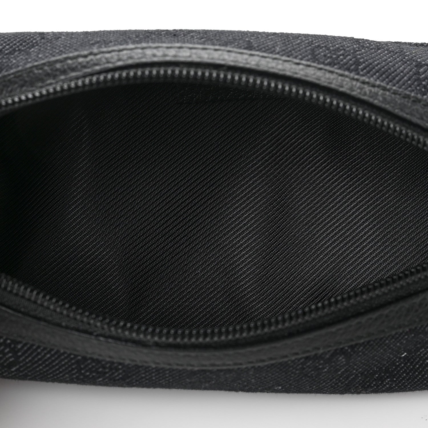 Gucci Denim Monogram Small Cosmetic Case Black 5 of 7