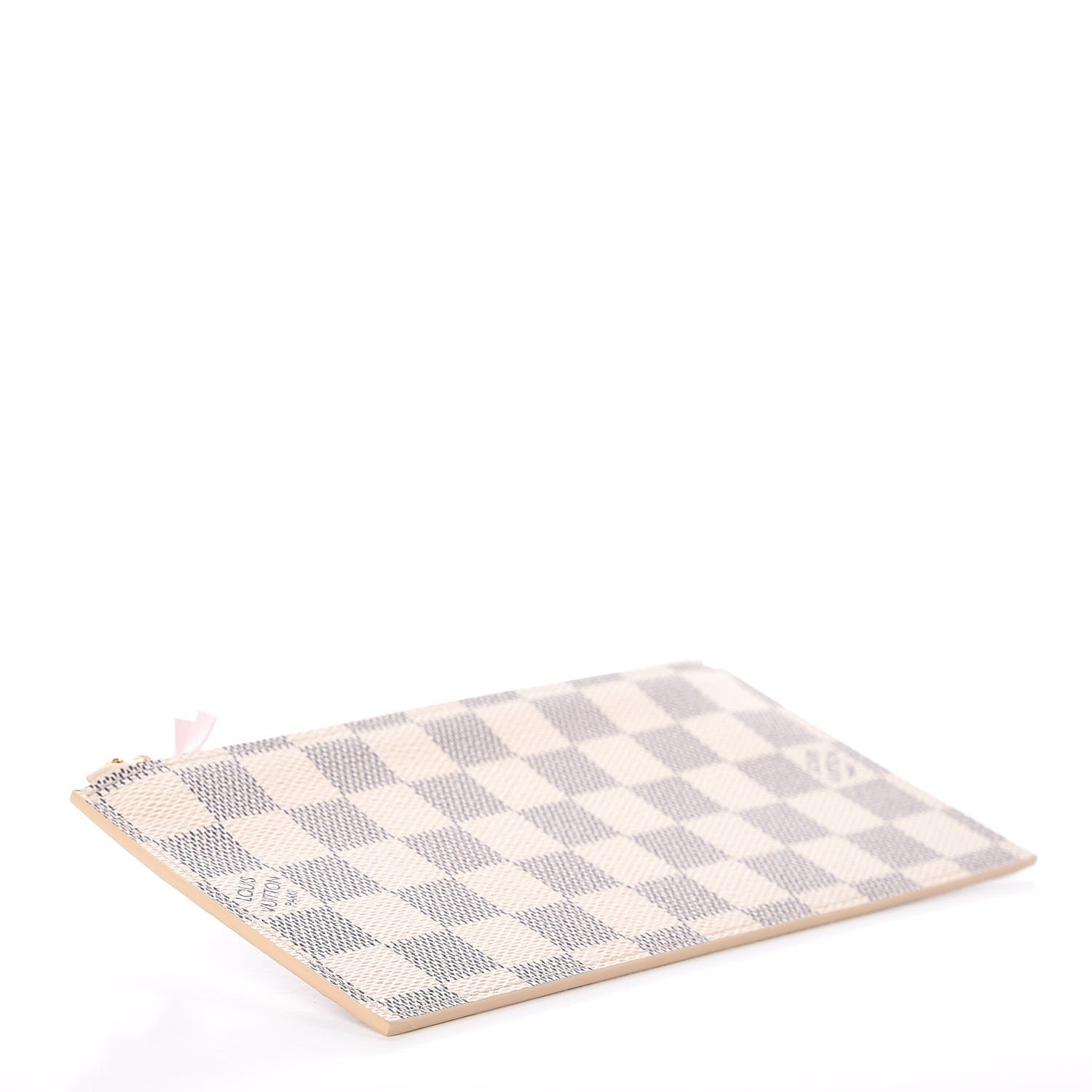 Louis Vuitton Damier Azur Felicie Chain Wallet Zippered Insert Rose Ballerine 4 of 7