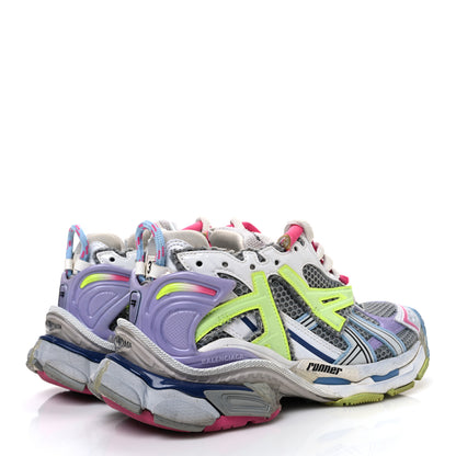 Balenciaga Mesh Rubber Womens Runner Sneakers 37 Multicolor 5 of 9