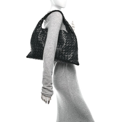 Bottega Veneta Calfskin Intrecciato Small Hop Black 2 of 11