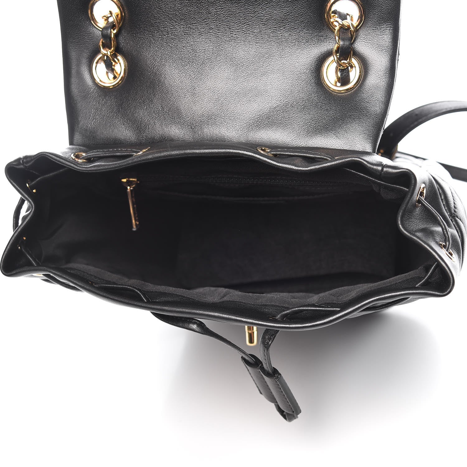 Chanel Lambskin Quilted Small Urban Spirit Backpack Black 5 of 11