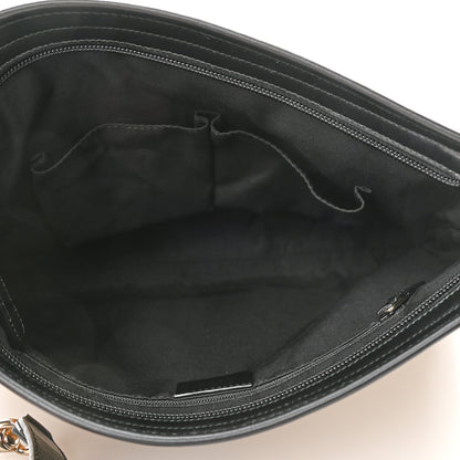 Gucci GG Monogram Web Flat Messenger Bag Black 5 of 10