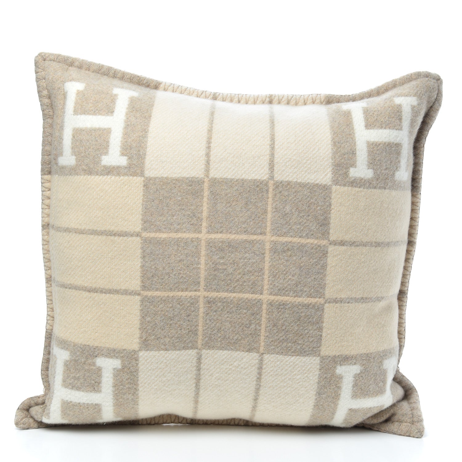 Hermes Wool Cashmere Avalon III Pillow PM Coco Camomille 2 of 3