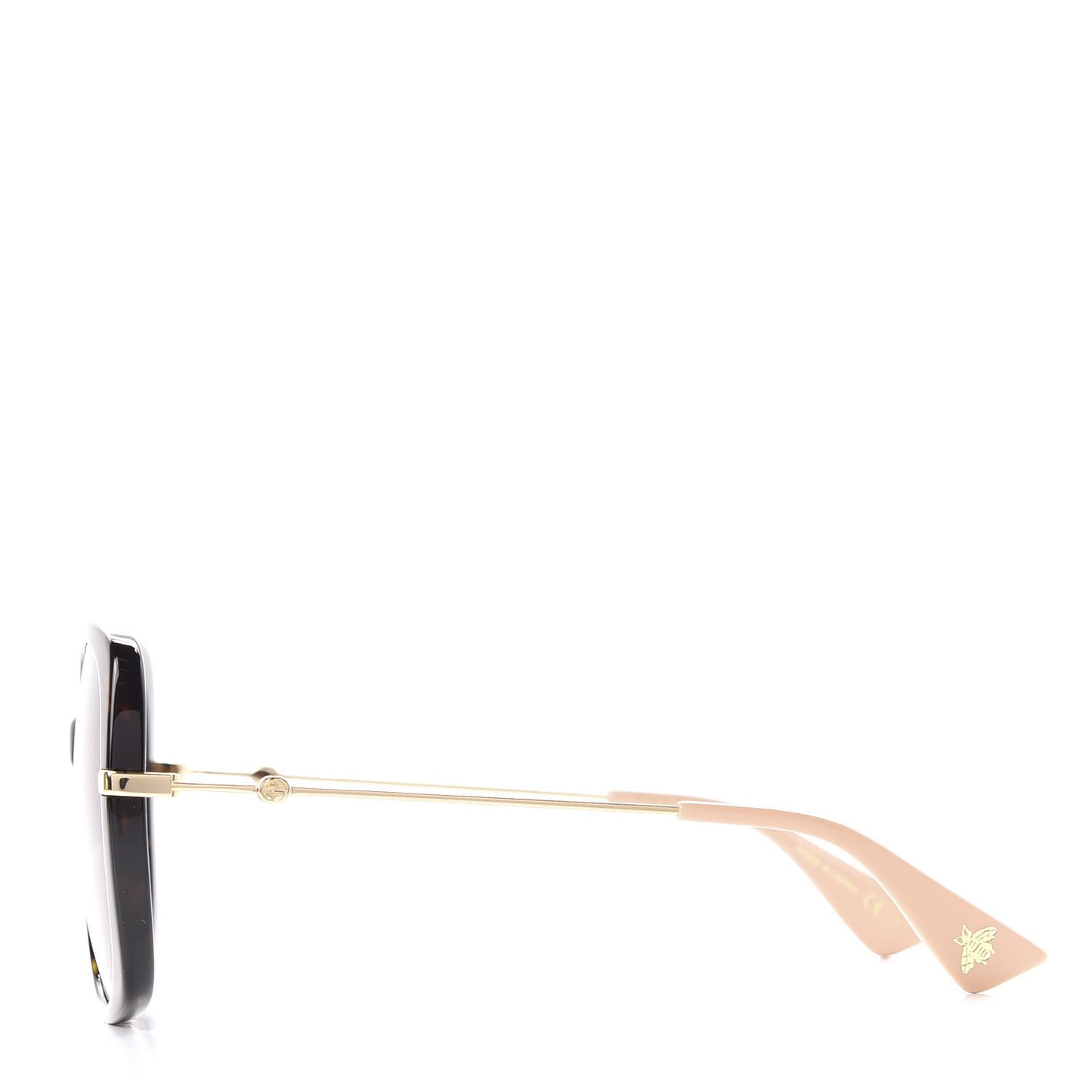 Square Frame GG0511S Sunglasses Havana Brown Gold