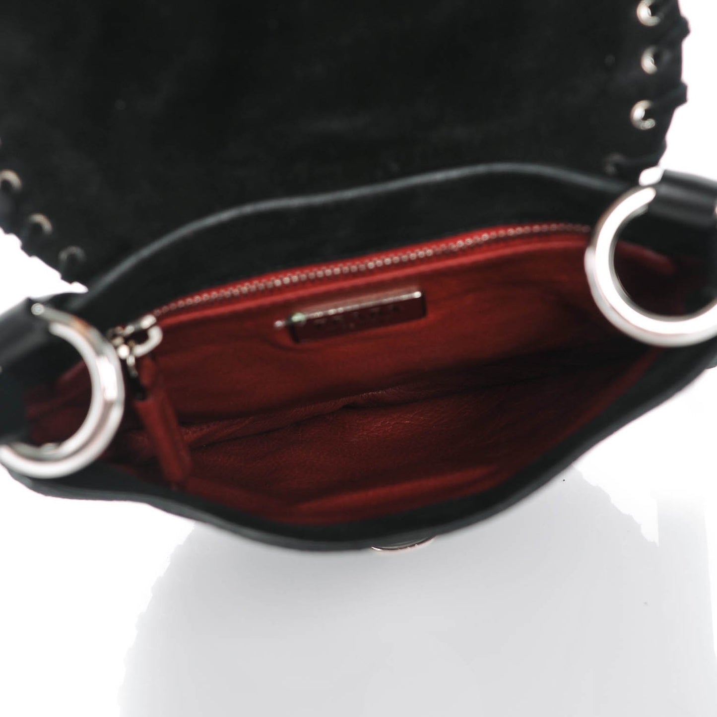 Suede Tassel Crossbody Black