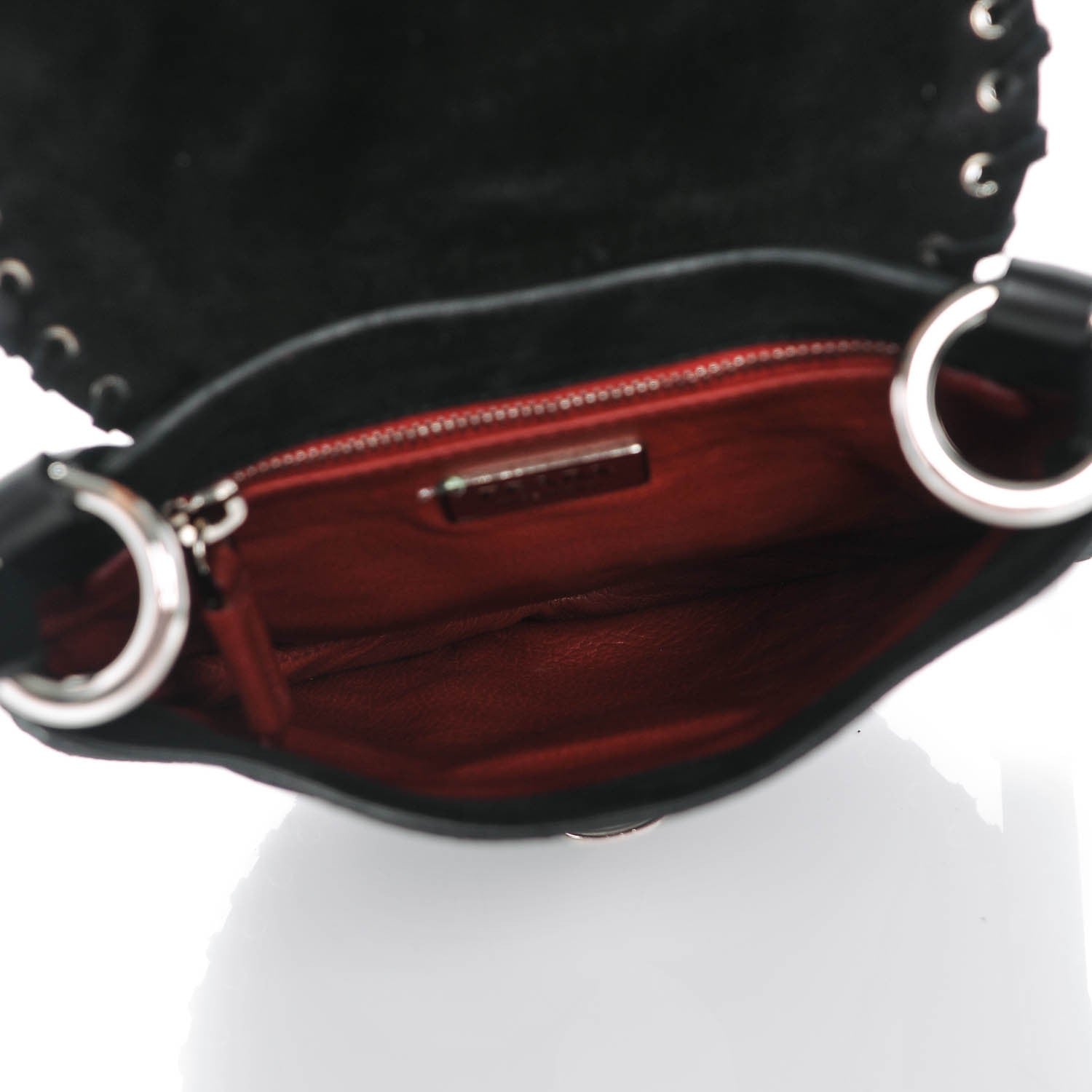 Prada Suede Tassel Crossbody Black 5 of 6