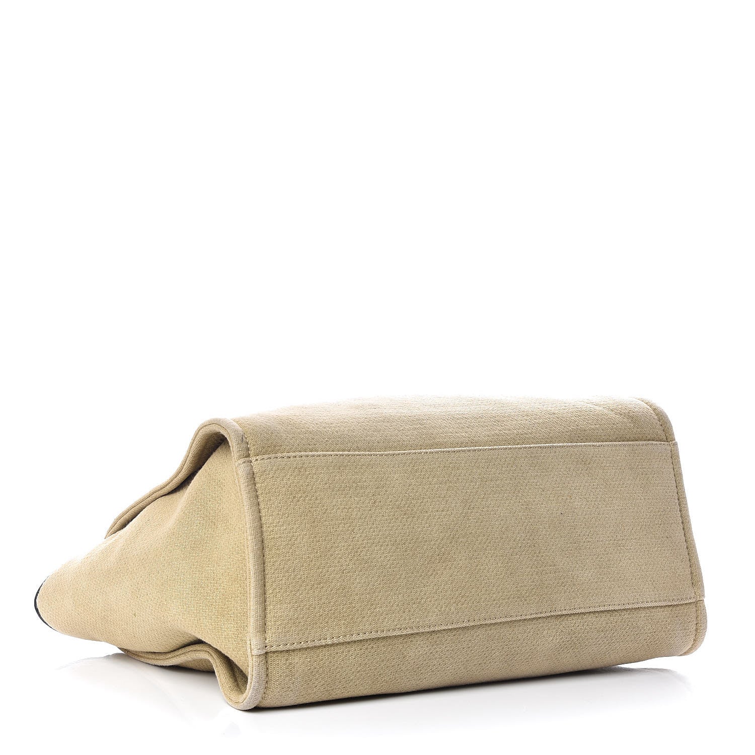Chanel Canvas Large Deauville Tote Beige Black 4 of 14