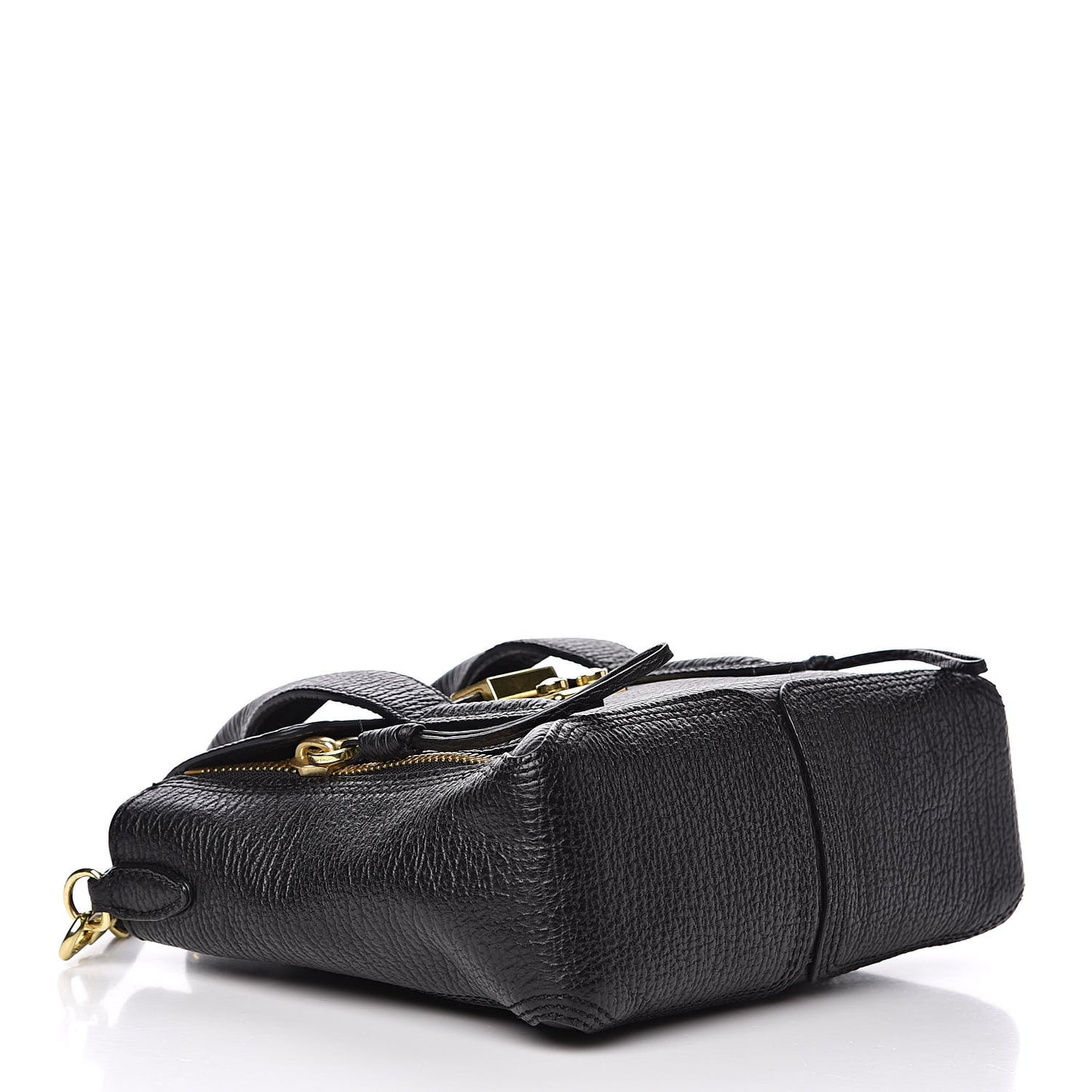 3.1 Textured Calfskin Mini Pashli Satchel Black