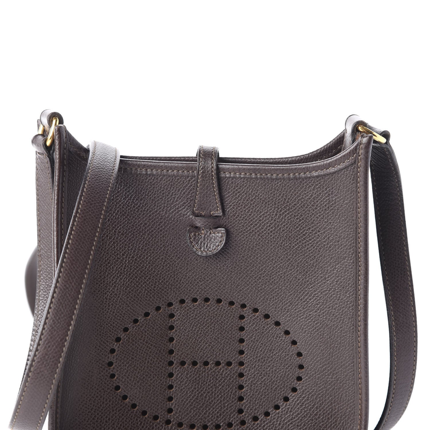 Hermes Epsom Evelyne TPM Chocolate 8 of 9