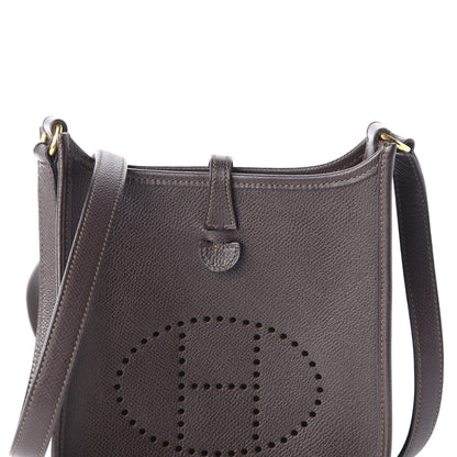 Hermes Epsom Evelyne TPM Chocolate 8 of 9