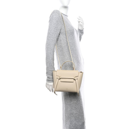 Celine Grained Calfskin Nano Belt Bag Pampa 2 of 10