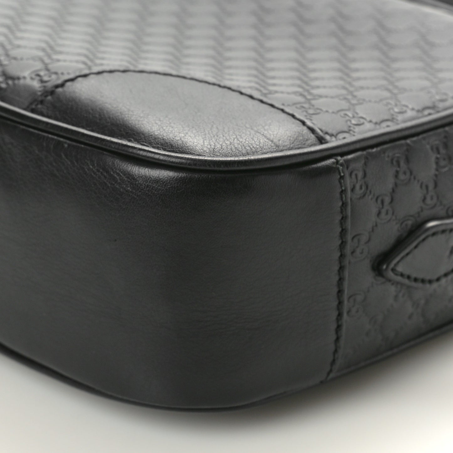Microguccissima Mini Bree Messenger Bag Black