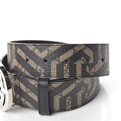 Gucci GG Supreme Monogram Caleido Interlocking G Belt 85 34 Dark Brown 6 of 6