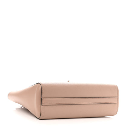 Prada Saffiano Soft Calfskin Small Zippered Tote Cipria 4 of 15