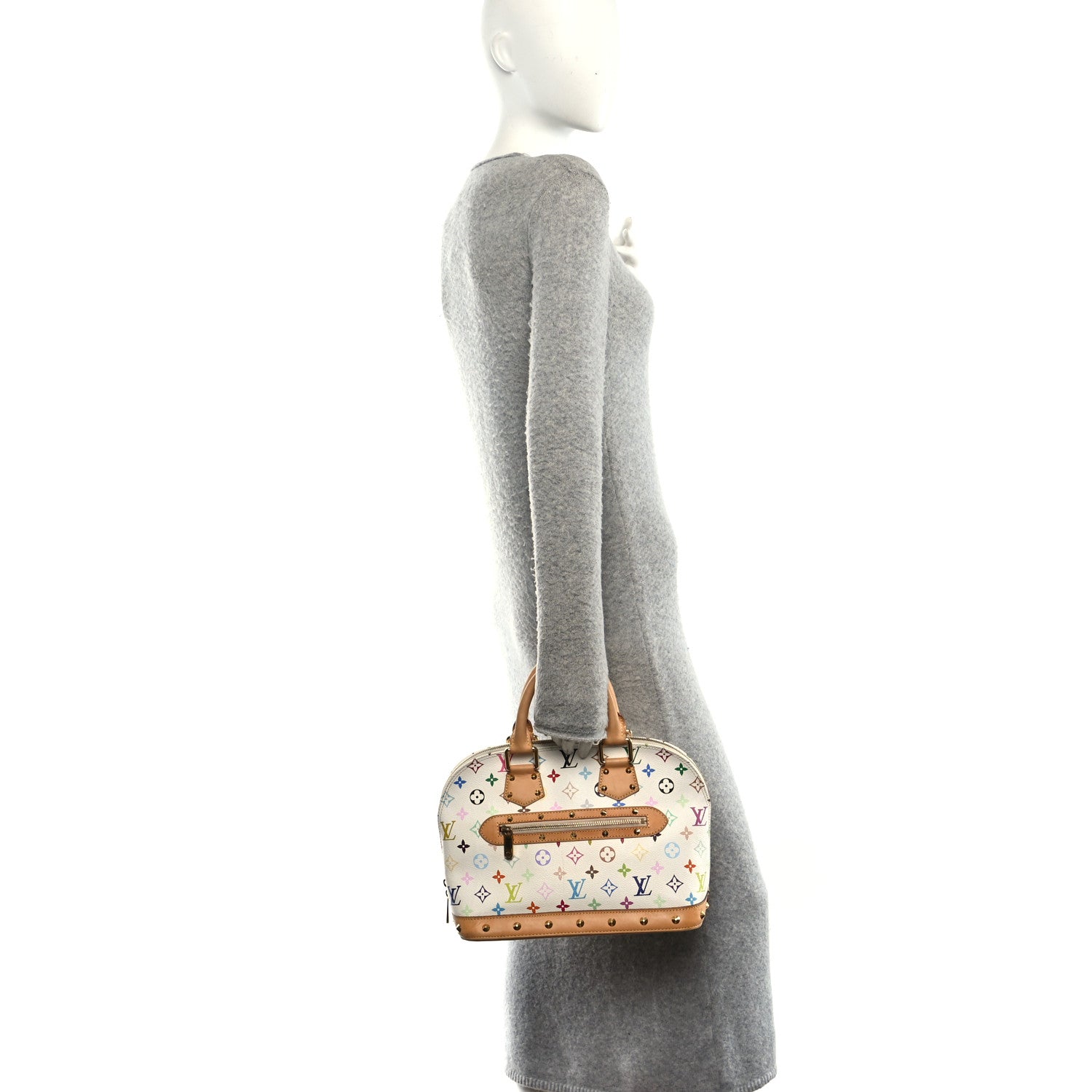 Louis Vuitton Monogram Multicolor Alma White 2 of 9