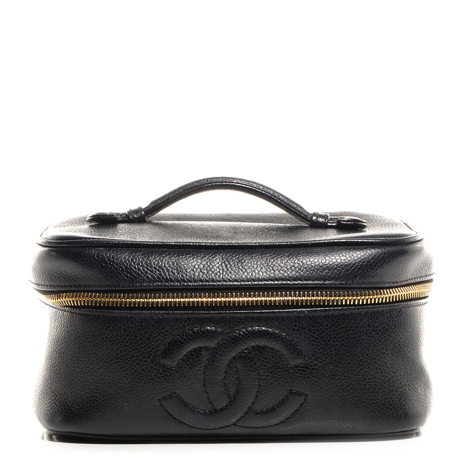 Chanel Caviar Vanity Cosmetic Case Black 1 of 8