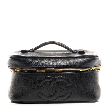 Chanel Caviar Vanity Cosmetic Case Black 1 of 8